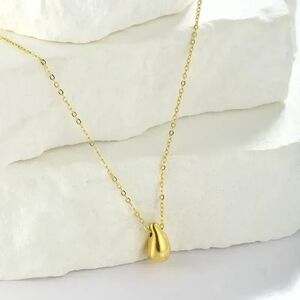 Mini Gold Teardrop Necklace